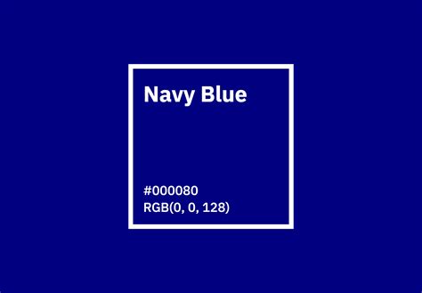 navy blue colour code